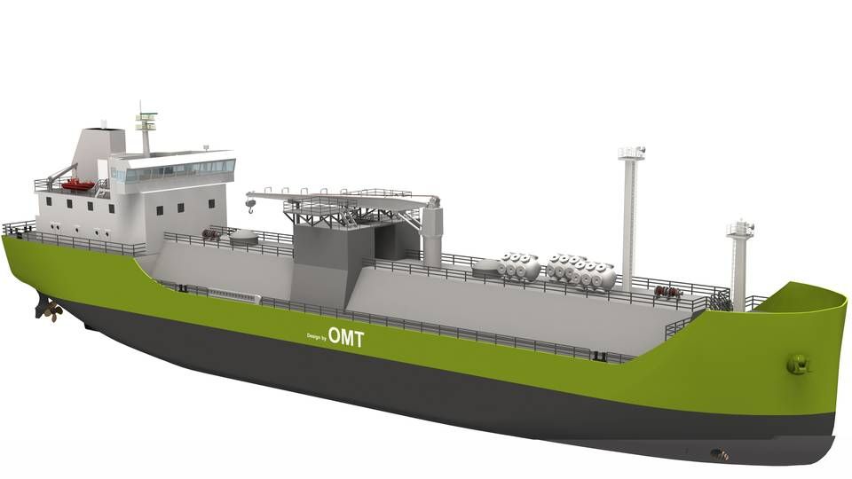 OMT's design af LNG-bunkerskib