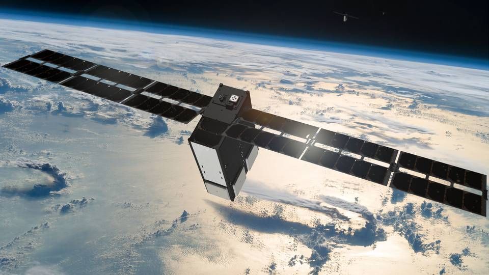 Sådan ser det ud, når en af GomSpaces satellitter er kommet i luften. Prisen for de små satellitter kan komme helt ned på 1,5 mio. kr. - et meget lavt beløb i den branche. | Foto: PR/GomSpace