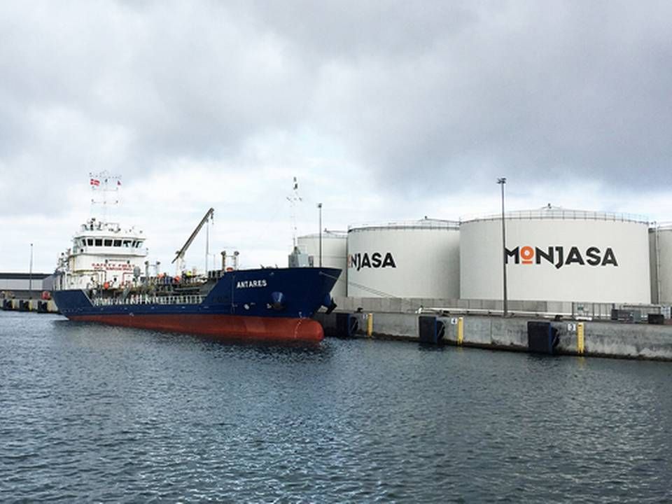 Mt Antares er et kemikalietankskib fra 2012. Det er bygget i Tyrkiet og sejler under tysk flag. | Foto: Monjasa