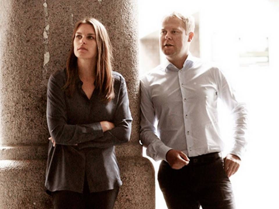 Maria Flybjerg Bo, medstifter af Hufsy, og Rafal Lipinski, der er adm. direktør og medstifter af Hufsy. | Foto: PR