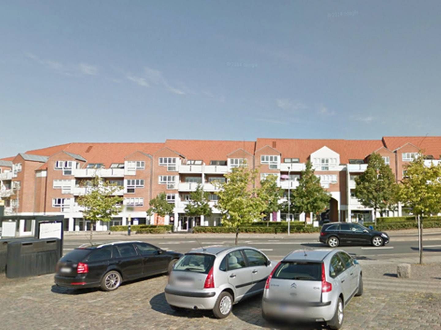 Boligejendomme på Allegade 1-5 i Horsens. | Foto: Google Street View