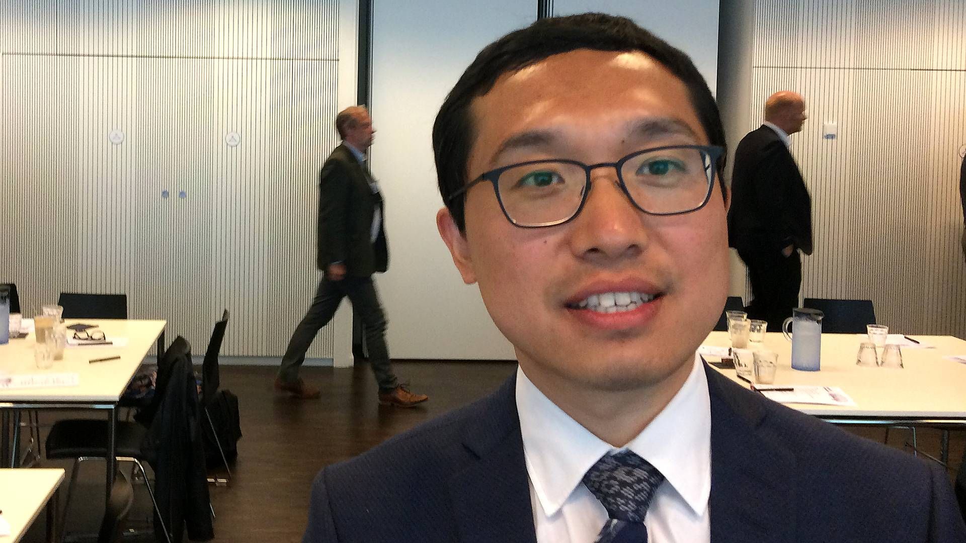 Jason Lan , direktør for Huawei Danmark på dagens Gigabit konference. | Foto: Malte Oxvig