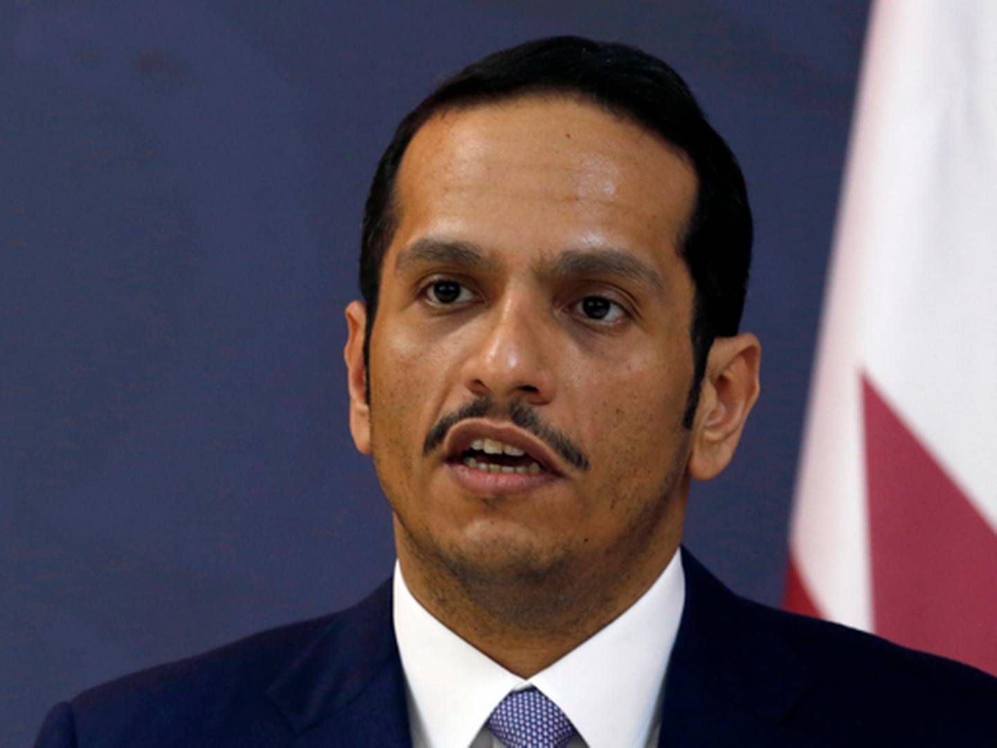 Mohammed bin Abdulrahman al-Thani er udenrigsminister i Qatar. | Foto: /ritzau/AP/Darko Vojinovic