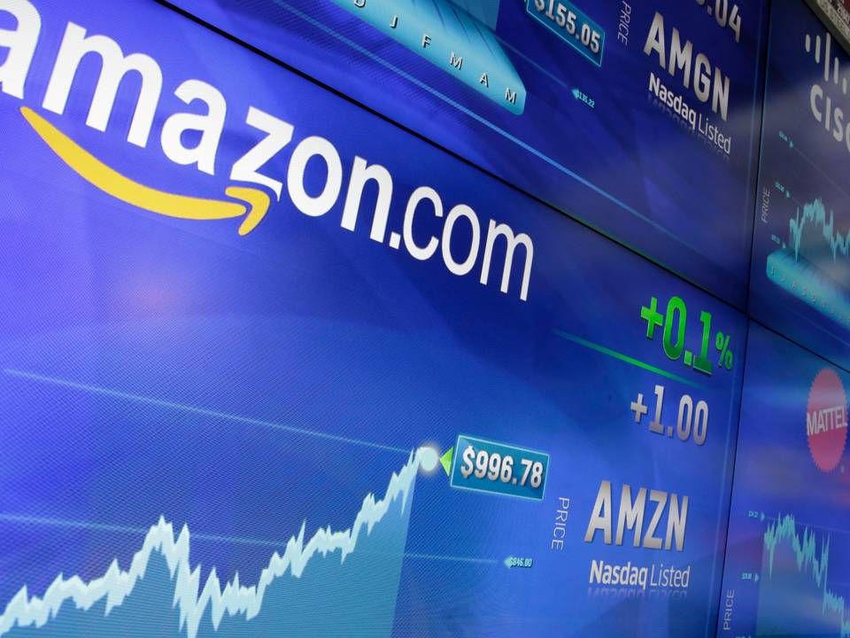 Værdien af amerikanske tech-selskaber som Amazon når historiske højder på børsen. | Foto: ritzau/AP/Richard Drew