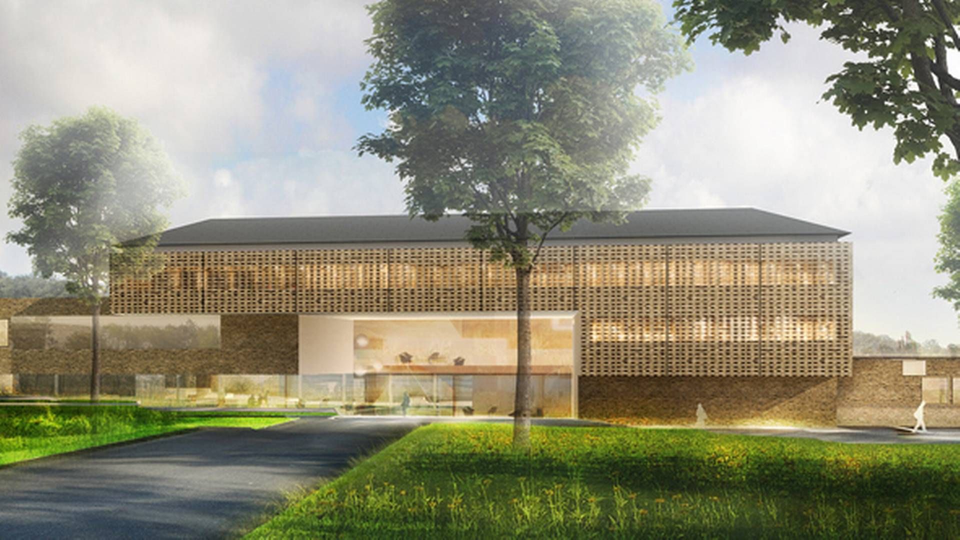 Her ses en den nye ankomst- og administrationsbygning på Ny Retspsykiatri Sct. Hans. | Foto: KHR Architecture