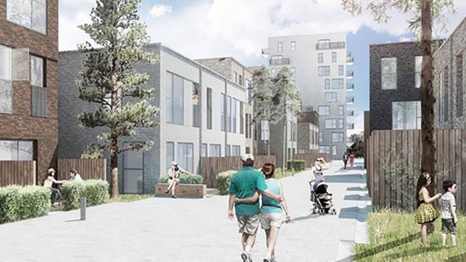 Projektudvikleren Tetris skal opføre 300 boliger i det sydlige Ørestad på Amager. | Foto: PR-illustration