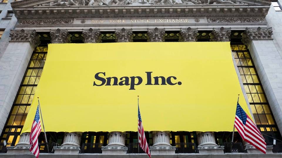 Forventningerne var store, da Snap, der står bag Snapchat, blev noteret på Børsen. | Foto: /ritzau/AP/Mark Lennihan