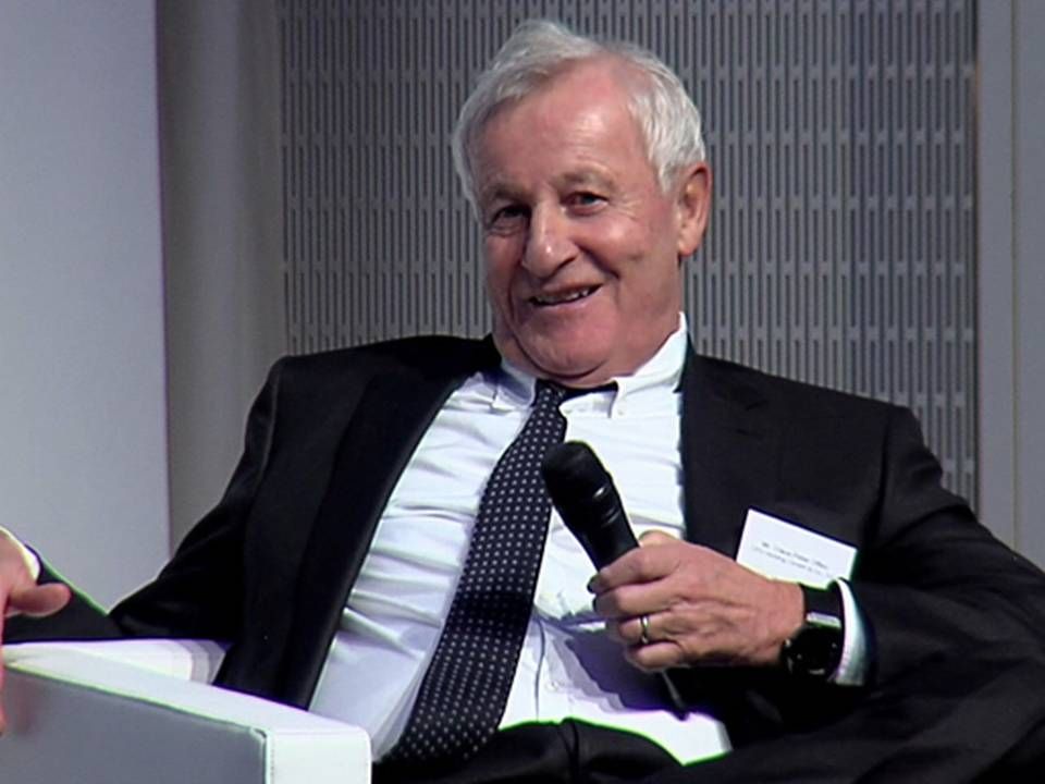 Claus-Peter Offen at last year's Marine Money conference in New York. | Photo: Screenshot/Marine Money
