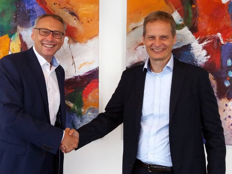 Marc Gozeling, adm. direktør hos Vosko (tv), og adm. direktør i Conscia, Mogens Bransholm ser begge frem til det kommende samarbejde. | Foto: PR/Conscia
