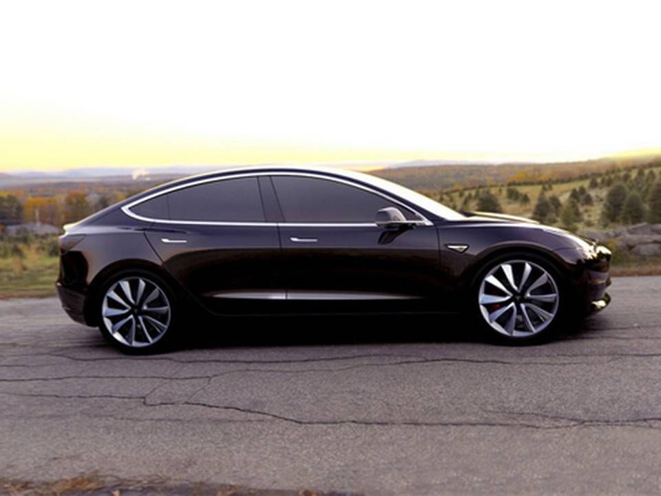 Model 3 er Teslas bud på en elbil til normale bilkøbere | Foto: Tesla/PR
