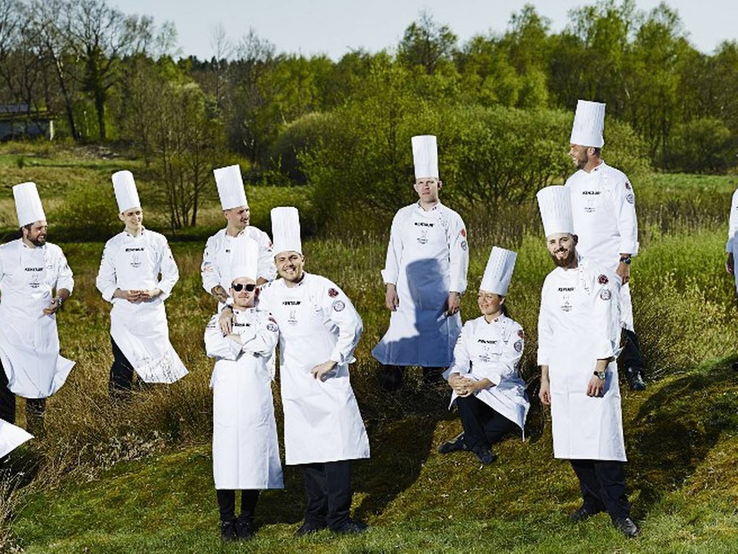 Det danske kokkelandshold stiller med repræsentanter fra både senior og junior holdet og sammen skal de 8 kokke tilberede festmiddag til deltagerne på konferencen. | Foto: PR-foto