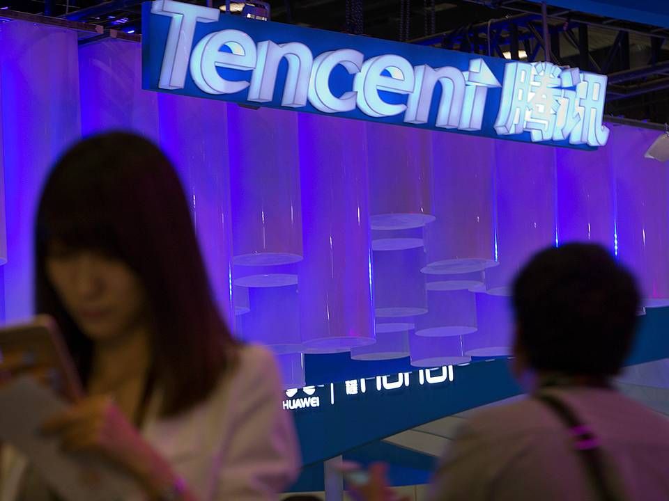 Kinesiske Tencent har en stor markedsandel på gamingmarkedet, men selskabet måtte sidste år se sin værdi falde. | Photo: /ritzau/AP/Mark Schiefelbein