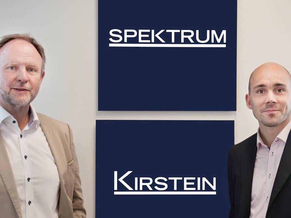 Jesper Kirstein (tv) bliver adm. direktør for Spektrum, mens Andeas Weilby blive direktør i selskabet. | Foto: PR