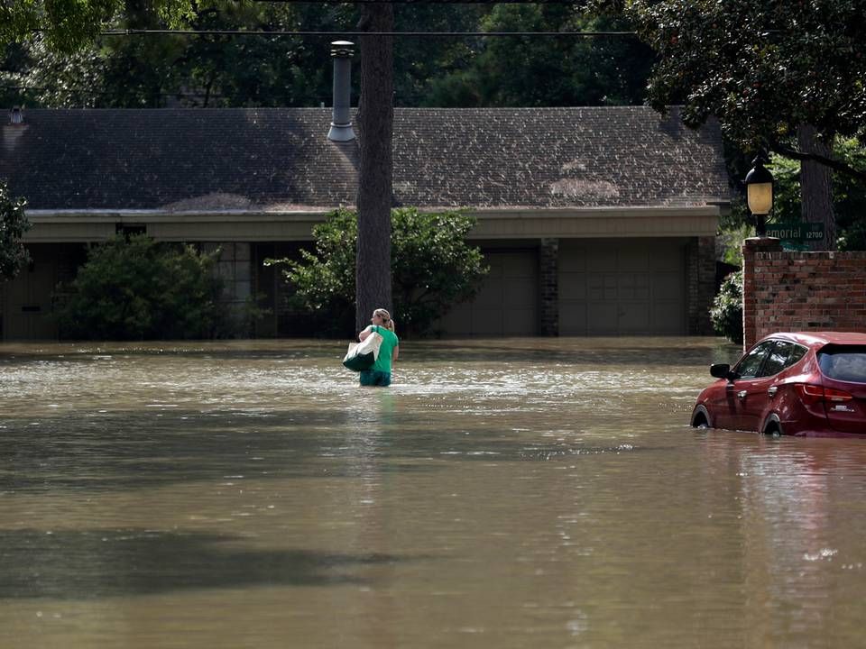 Orkanen Harvey har skabt oversvømmelse i Houston, Texas. | Foto: ritzau/AP/Gregory Bull