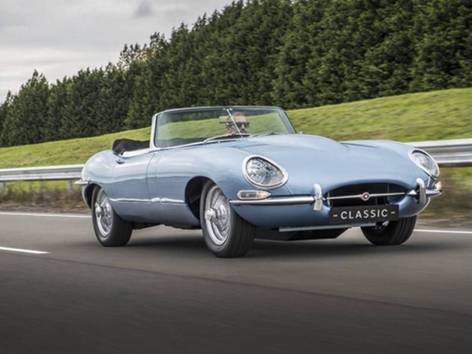 Jaguar har netop præsenteret en sin klassiske e-type som elbil i limited edition. Den skal kun koste dig 300.000 pund før afgifter, skal den. | Foto: Jaguar