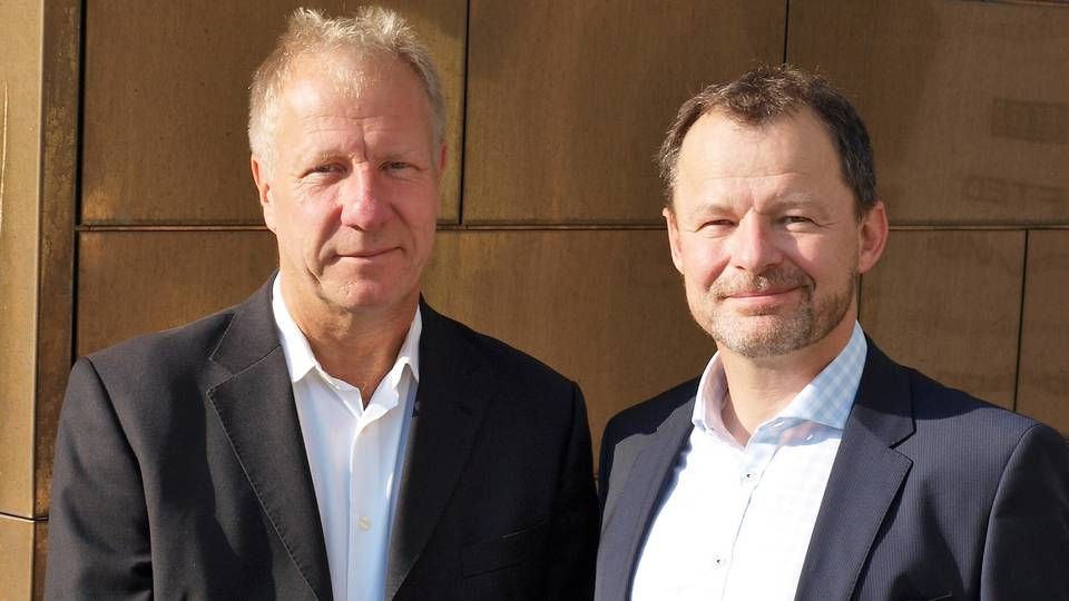 Jørgen Rode (tv) har hentet Søren Steen Rasmussen (th) som ny adm. direktør for WebCRM. | Foto: PR