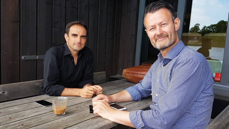 Tommy Andersen (til højre) sammen med Eric Lagier, der til sammen udgør Byfounders.