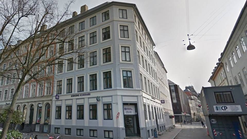 Kirkens Korshærs hovedkontor på Nikolaj Plads 15 i København K. | Foto: Google Street View