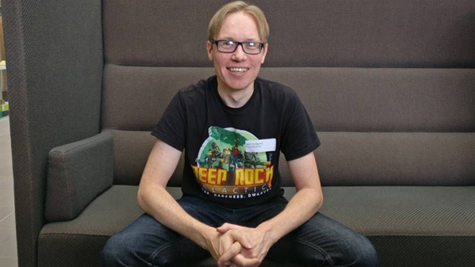 Søren Lundgaard er medstifter og adm. direktør i Ghost Ship Games, der udvikler spillet Deep Rock Galactic. | Foto: Frederik Jensen