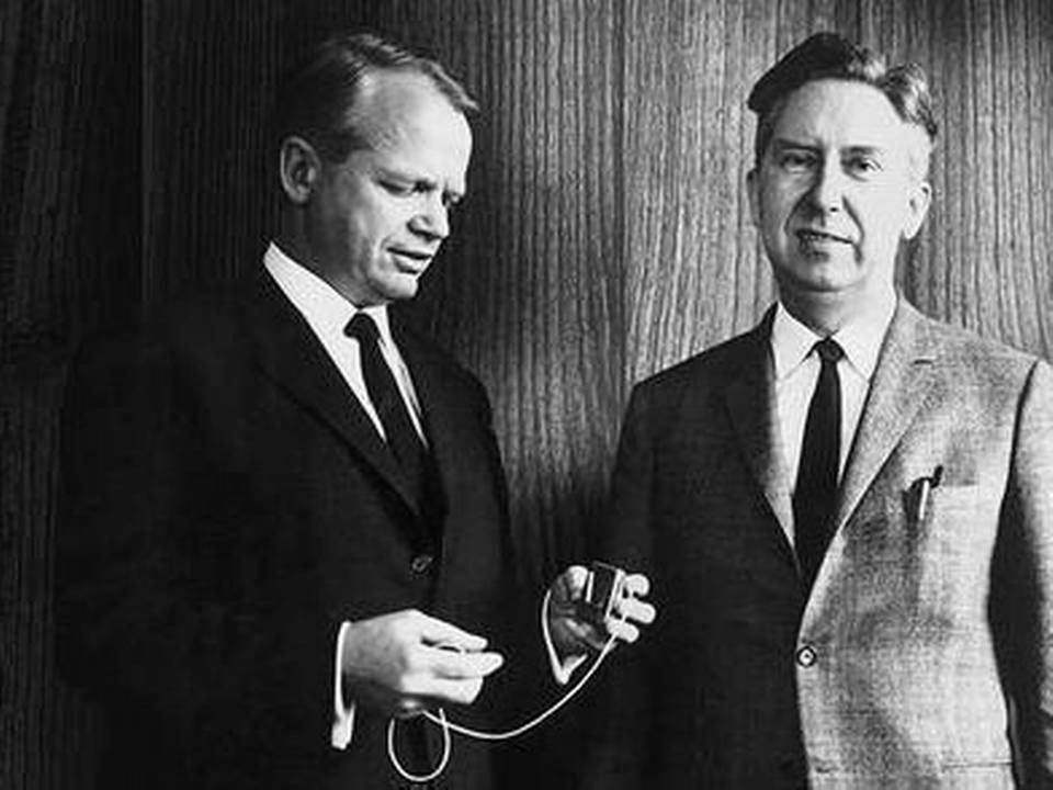 Christian Tøpholm og Erik Westermann, de to stiftere af milliardimperiet Widex, der har specialiseret sig i høreapparater. Foto: Widex. | Foto: Foto: Widex