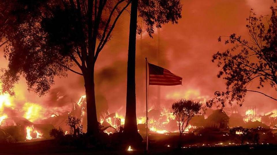 Store skovbrande hærger Californien i september måned i 2017. | Foto: Twitter