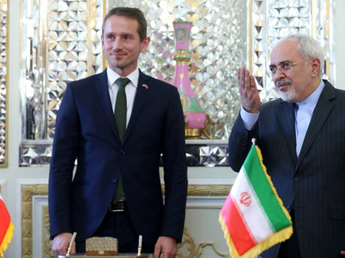 Udenrigsminister Kristian Jensen (V) på besøg i Iran. | Foto: /ritzau/AP/Ebrahim Noroozi