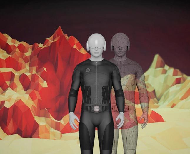 Den perfekte XR-dragt: XR er som nævnt et praktisk paraplybegreb, der tillader, at man omtaler flere aspekter af både VR, AR og mixed reality under et, hvad der skaber forvirring og kritik. Foto: Invision Studio http://invisionstudio.com/tag/vr-bodysuit/