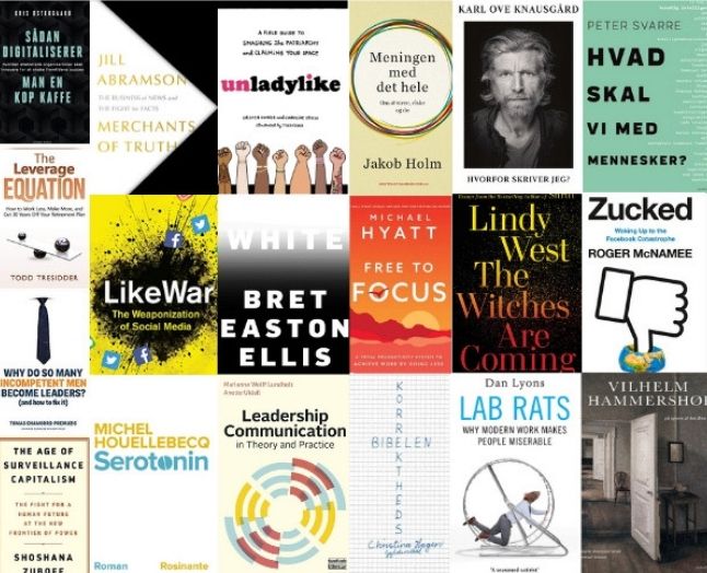 19 bøger, du ikke kan undvære i 2019. Læs med Kforum, bliv klogere med Kforum. Foto: Collage af bogforsider af Kforum.