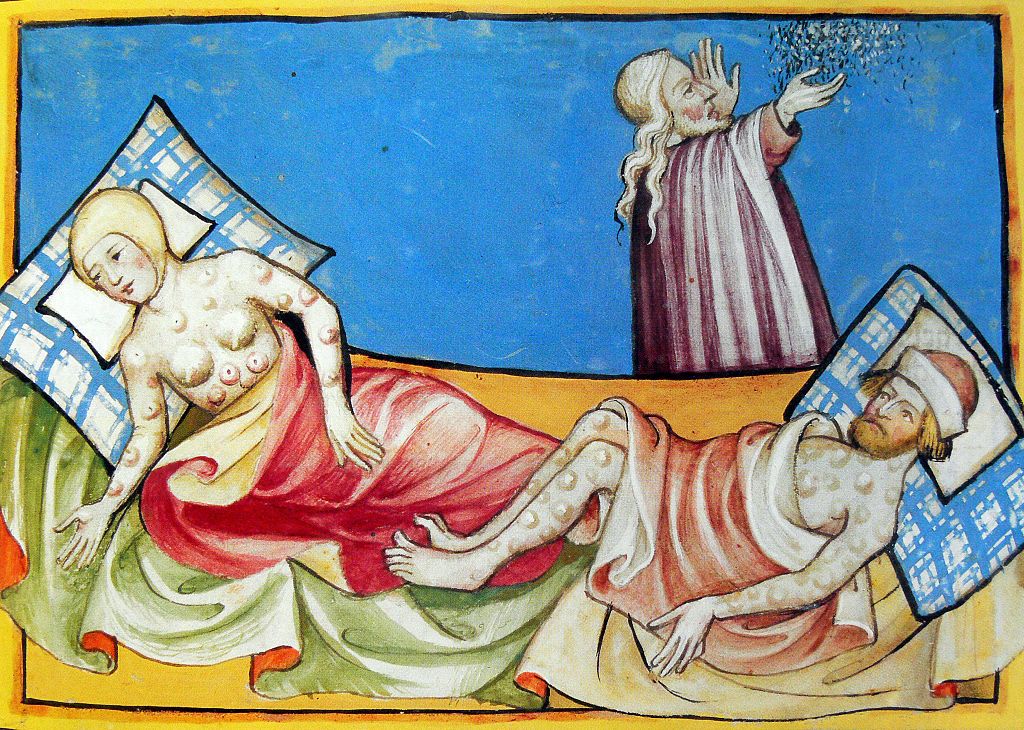Byldepesten var ikke for sarte sjæle og slog op i mod en tredjedel af befolkningen ihjel i 1300-tallet. Getty Images.