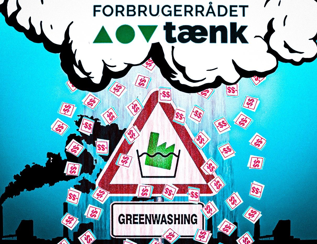 Sanktionerne for greenwashing bør være hårdere, mener Forbrugerrådet Tænk. Grafik: Alexander Nordahl Jensen