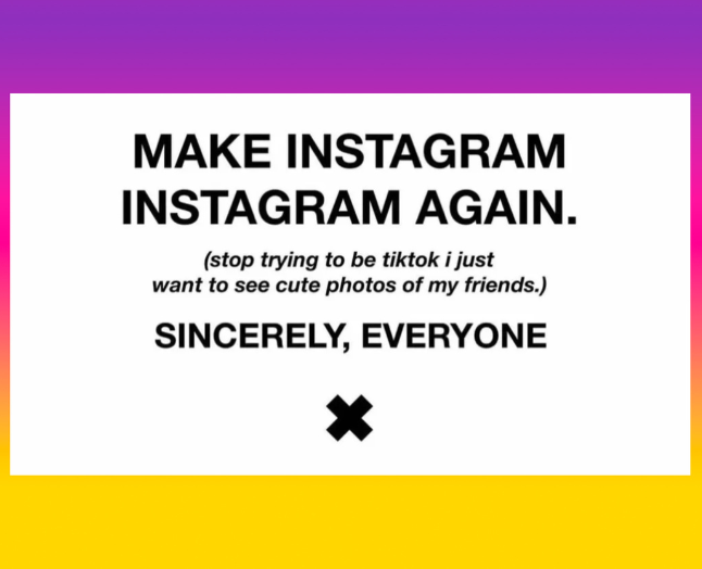 Instagram er dybt misundelig på TikToks enorme succes og prøvede derfor at kopierer deres UX 1:1. Det gik grueligt galt, og brugerne blev rasende – med Kardashian-søstrene i spidsen. Kort efter trak Instagram sit redesign tilbage. Hvad er op og ned i Instagrams TikTok U-turn, og hvad er moralen.