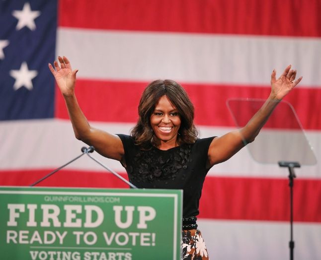Michelle Obamas styrker som offentlig taler i dag er ikke til at kimse ad. Sammen med sin mand, Barack Obama, er hun ved at finde sig til rette i en post-præsidentiel tid, hvor der stadig er bud efter deres stemmer i den offentlige debat. Foto: Getty