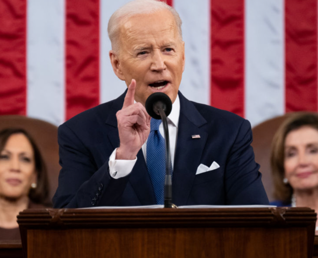 Joe Biden spillede på sine sikre retoriske kort i en tale, der forsøgte at samle USA om mere end blot modstanden mod Putin. Foto: Getty