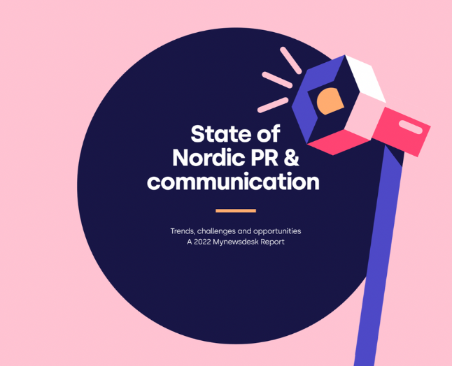 De vigtigste pointer fra ny rapport fra Mynewsdesk: State of Nordic PR & communication. Illustration: Mynewsdesk