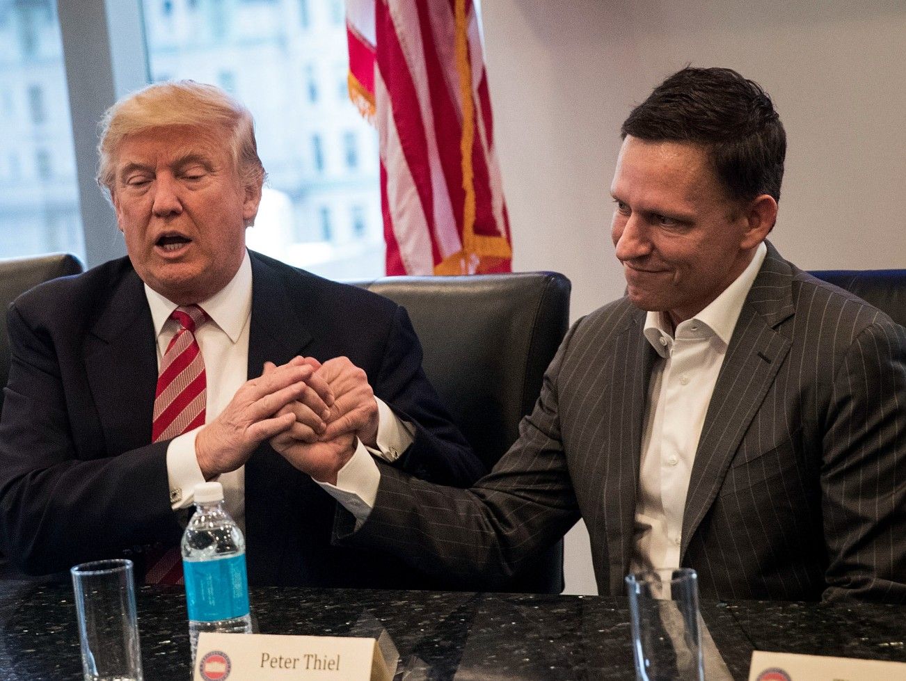 Peter Thiel med Donald Trump. Kilde: Getty Images