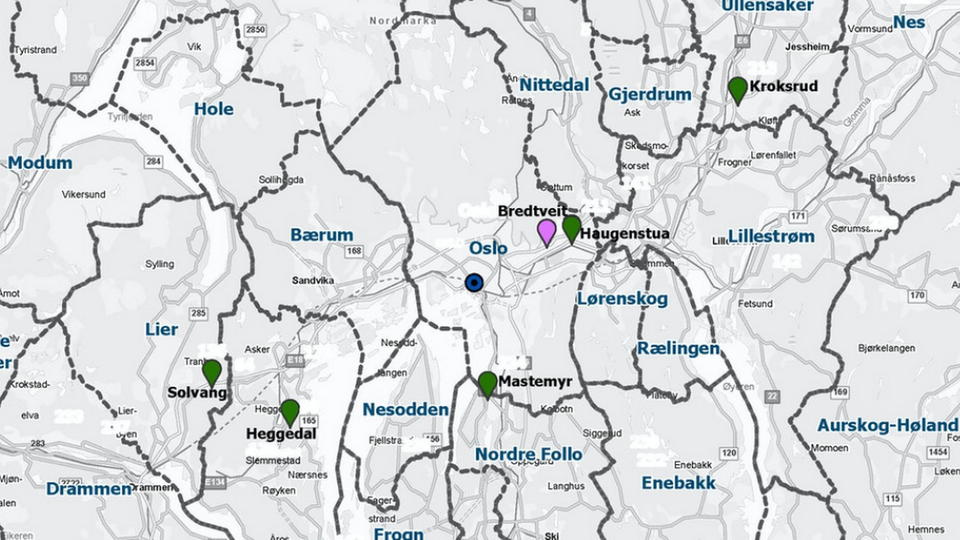 SEKS ALTERNATIVER: Statsbygg vurderer disse lokasjonene for nytt fengsel. | Foto: Statsbygg