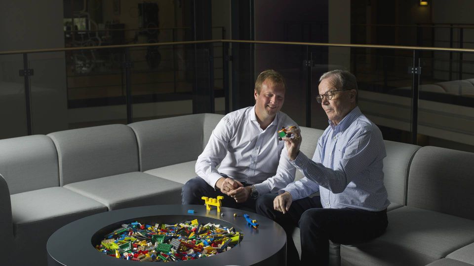 Arkivfoto: Lego-familiens Thomas Kirk Kristiansen og Kjeld Kirk Kristiansen | Foto: Mathias Svold / Ritzau Scanpix