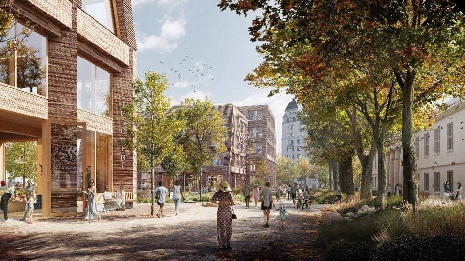 ØNSKER FOLKELIV: Initiativtakerne ønsker å åpne opp området | Foto: Hav Eiendom / Grape Architects